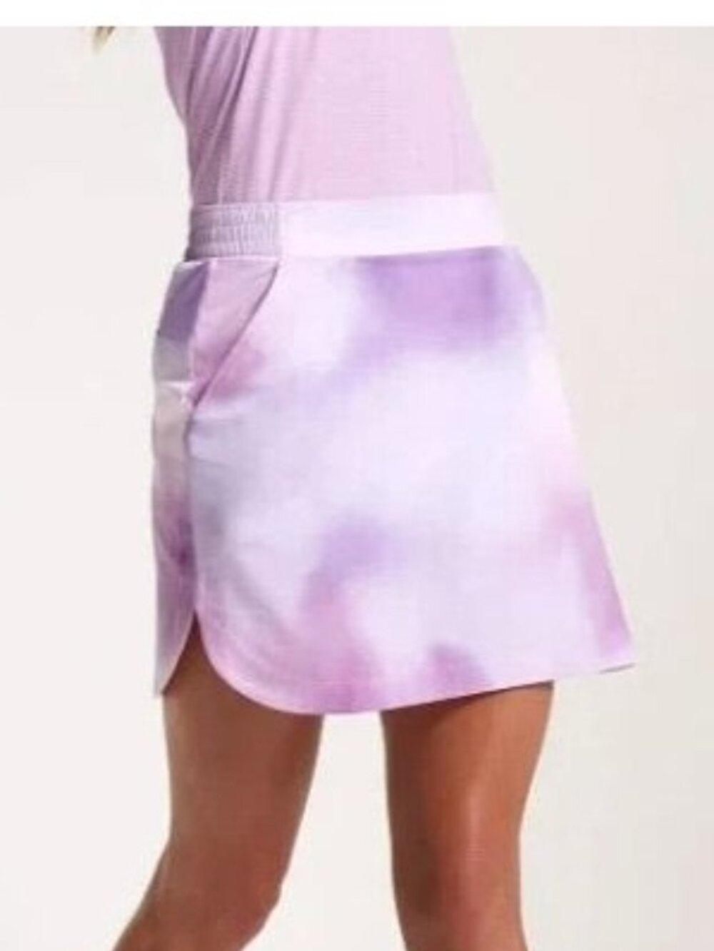 CALIA Purple Tie Dye Athletic Skort Size Small - Built-In Mesh Shorts & Pockets